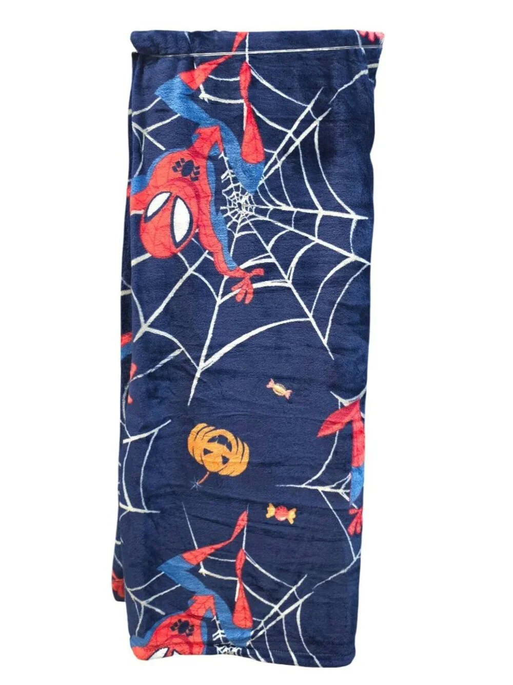 Marvel Spiderman Halloween Plush Throw Blanket